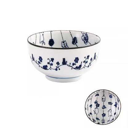 Service de vaisselle Minoyaki avec bonheur en guirlande