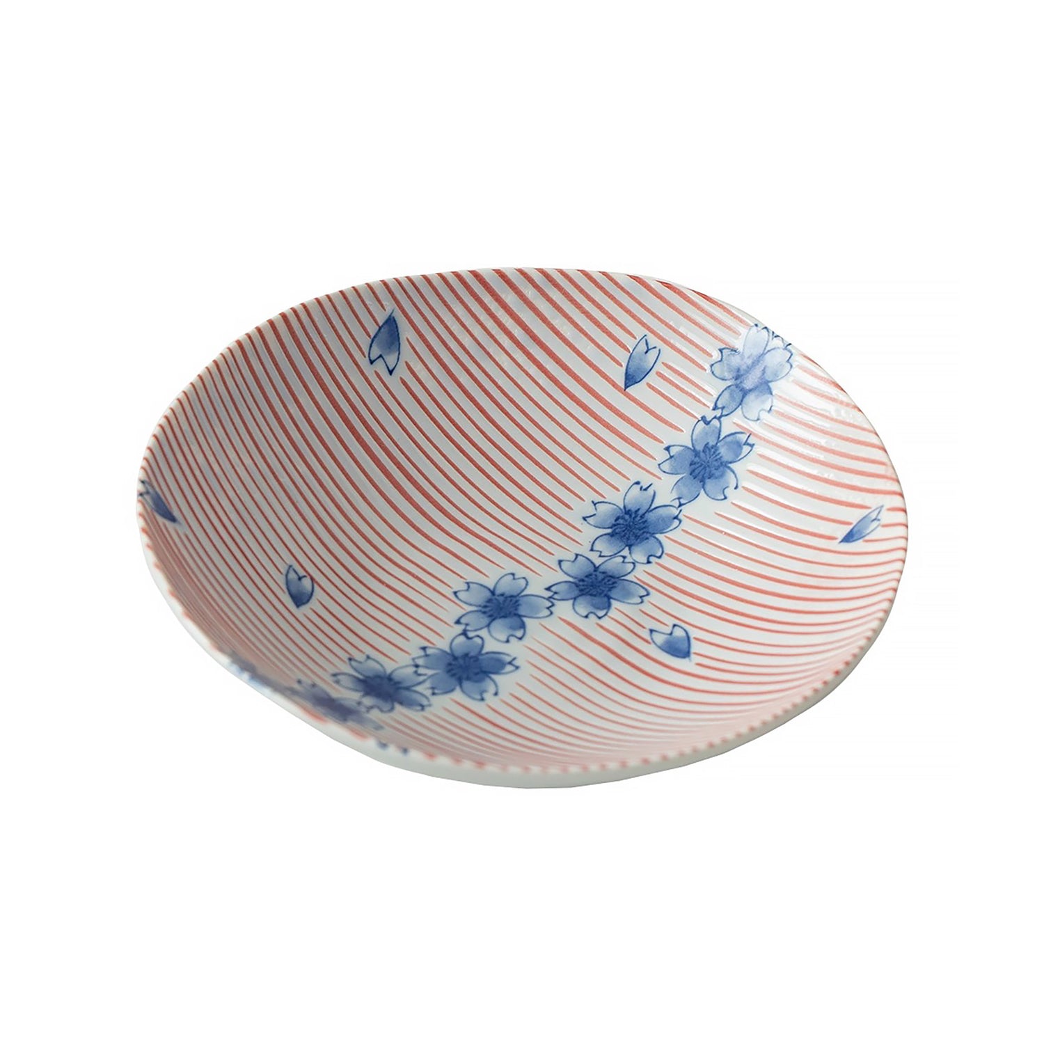 Vaisselle japonaise Mino-yaki motif sakura bleue