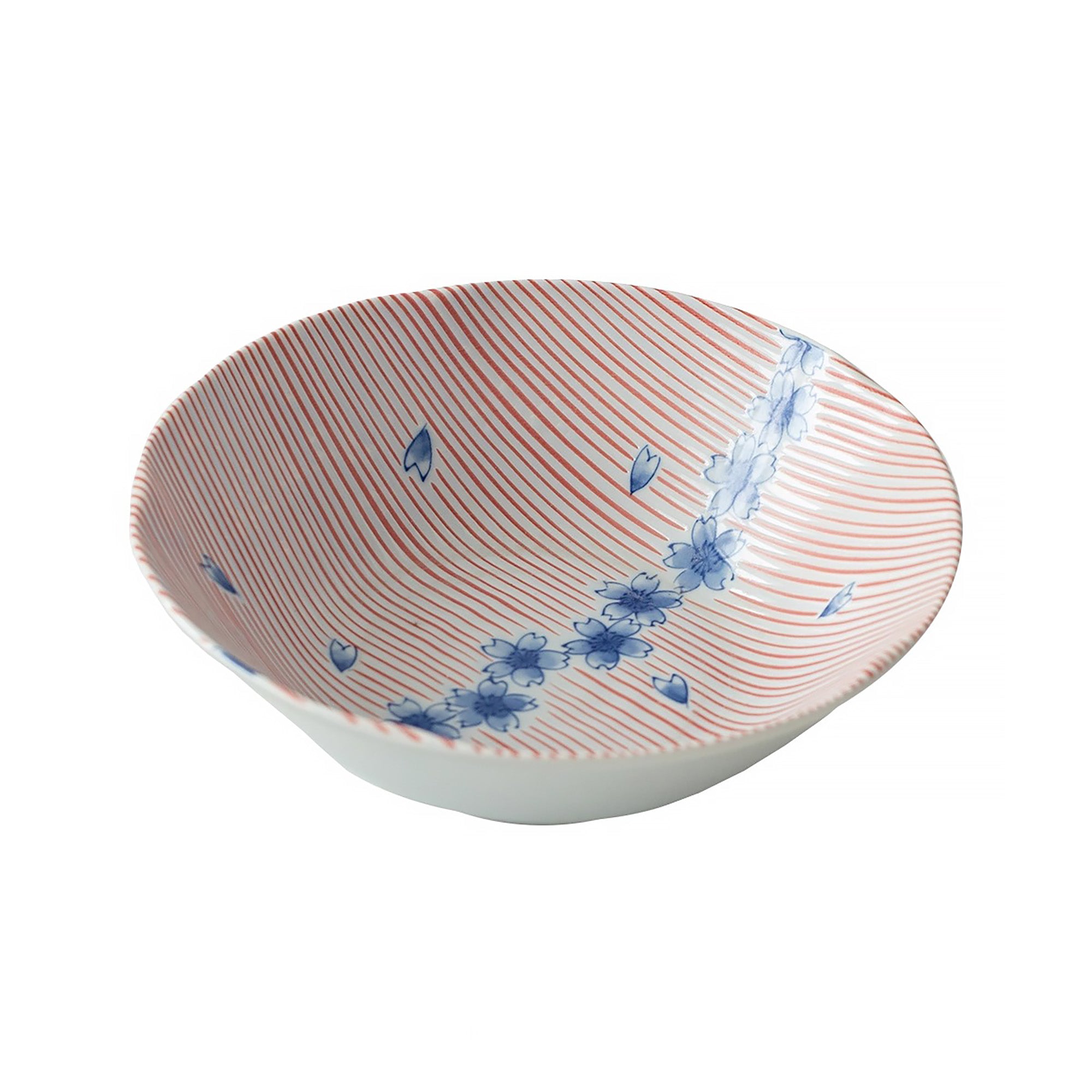 Vaisselle japonaise Mino-yaki motif sakura bleue