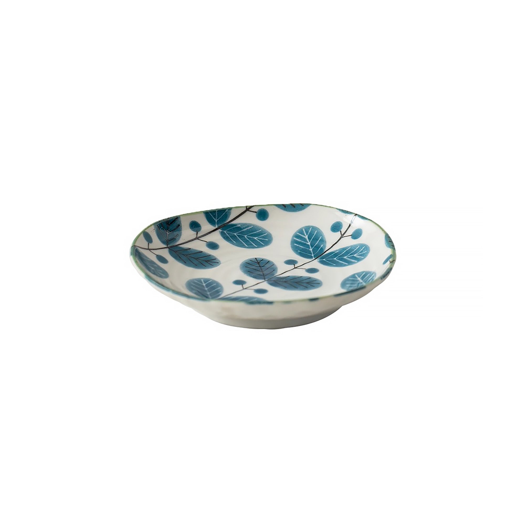 Vaisselle Mino-yaki avec motif feuillage “Forest”