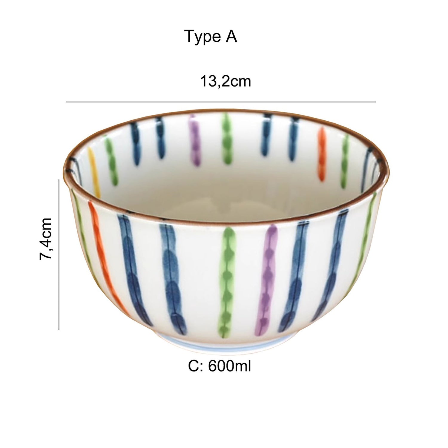 Vaisselle en Céramique Minoyaki avec Motif Tokusa