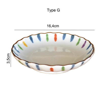 Vaisselle en Céramique Minoyaki avec Motif Tokusa