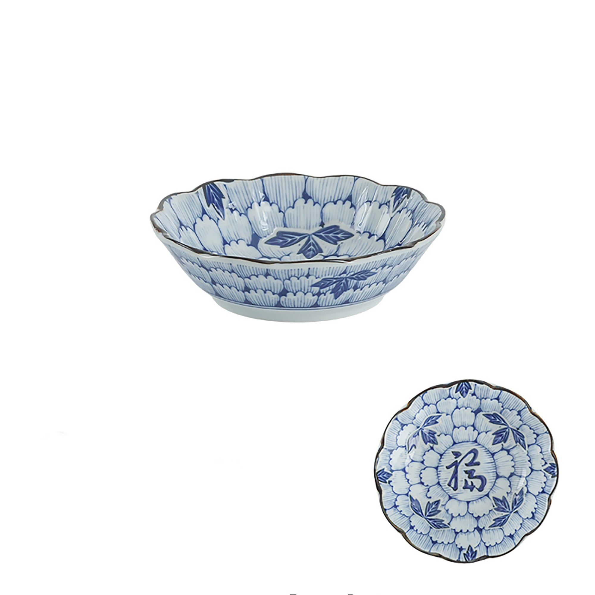 Peony flower patterned tableware