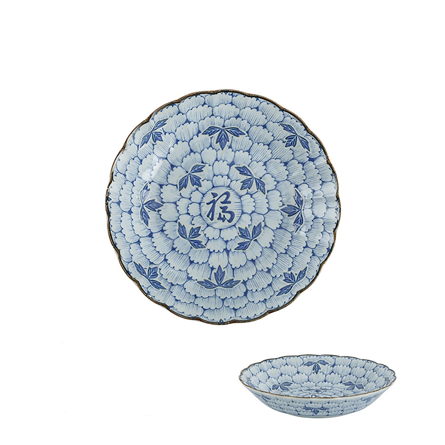 Peony flower patterned tableware