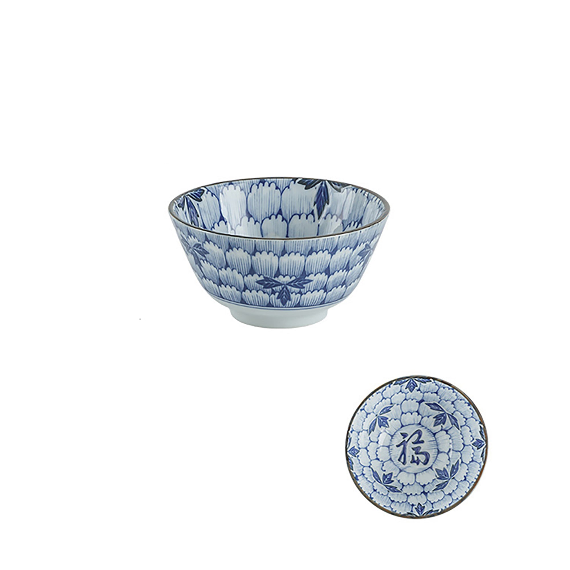 Peony flower patterned tableware