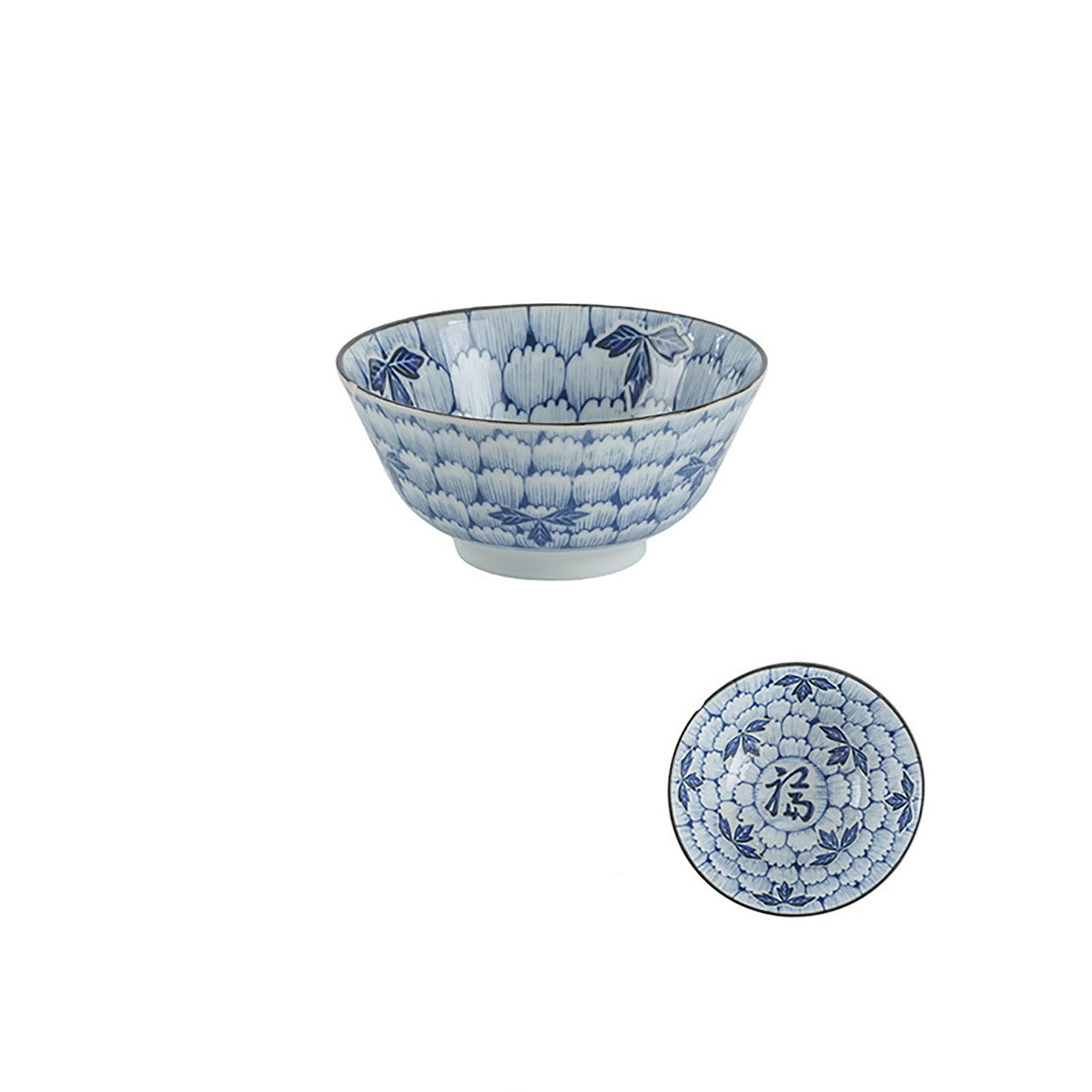 Peony flower patterned tableware