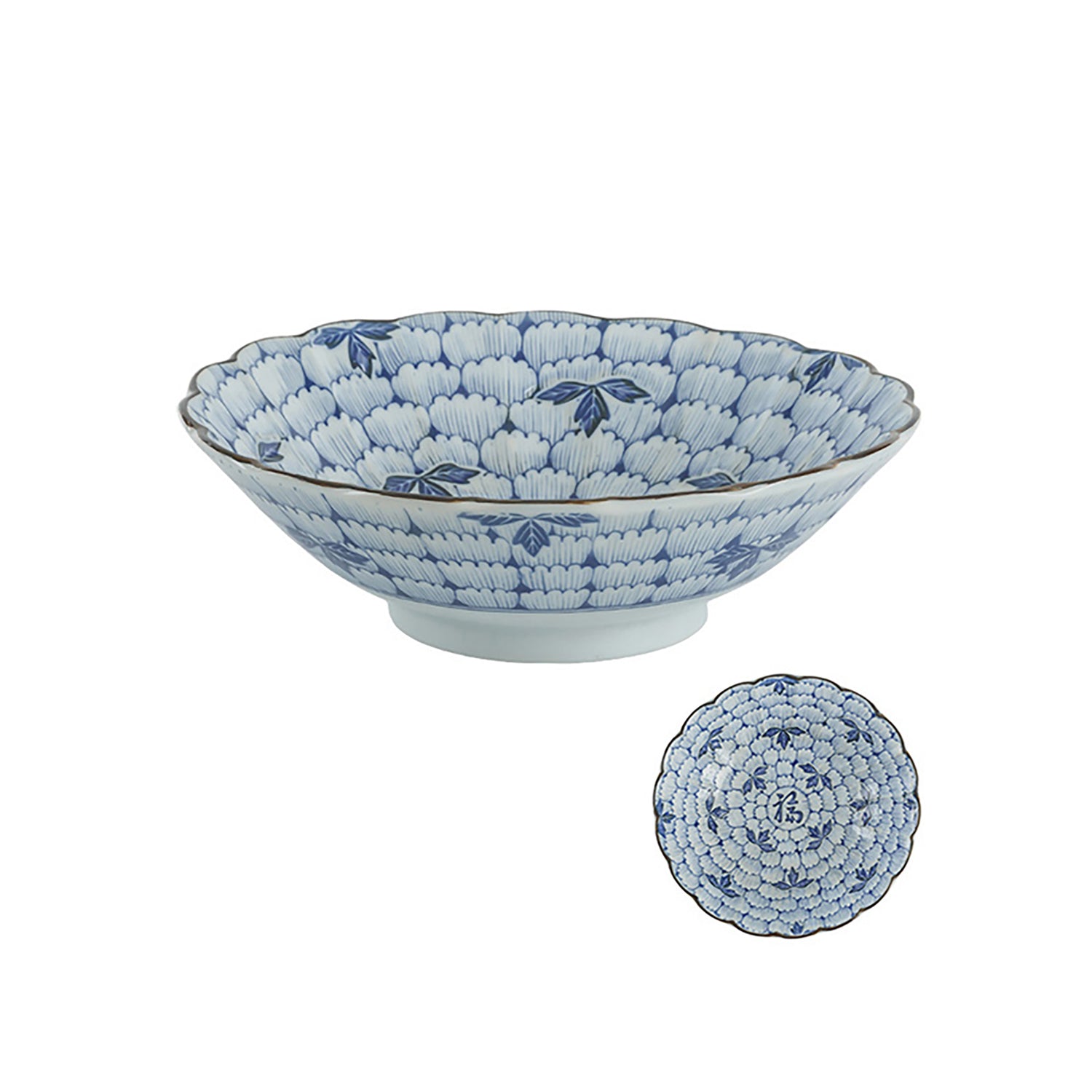 Peony flower patterned tableware