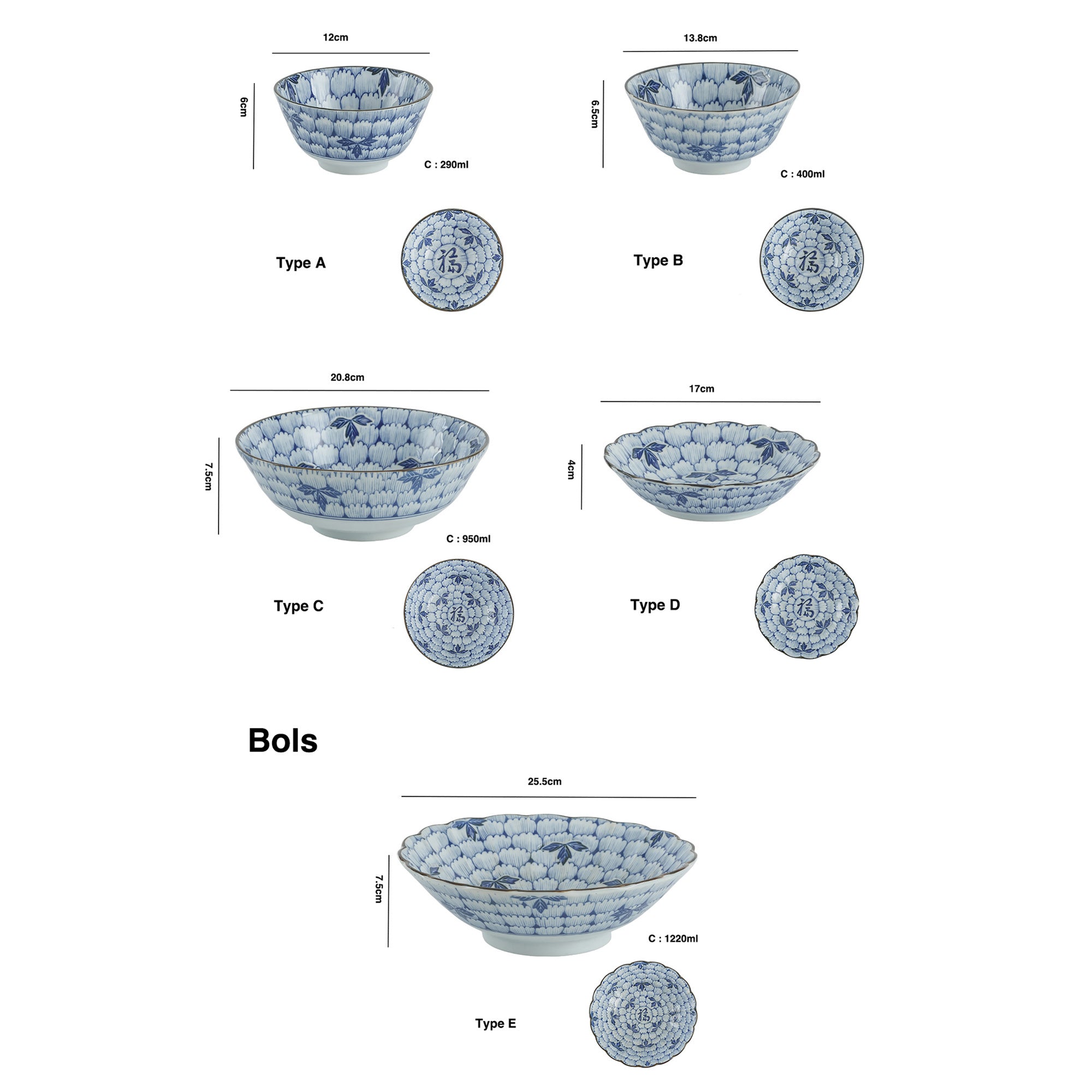 Peony flower patterned tableware