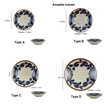 Karakusa-patterned tableware