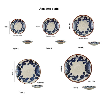 Karakusa-patterned tableware