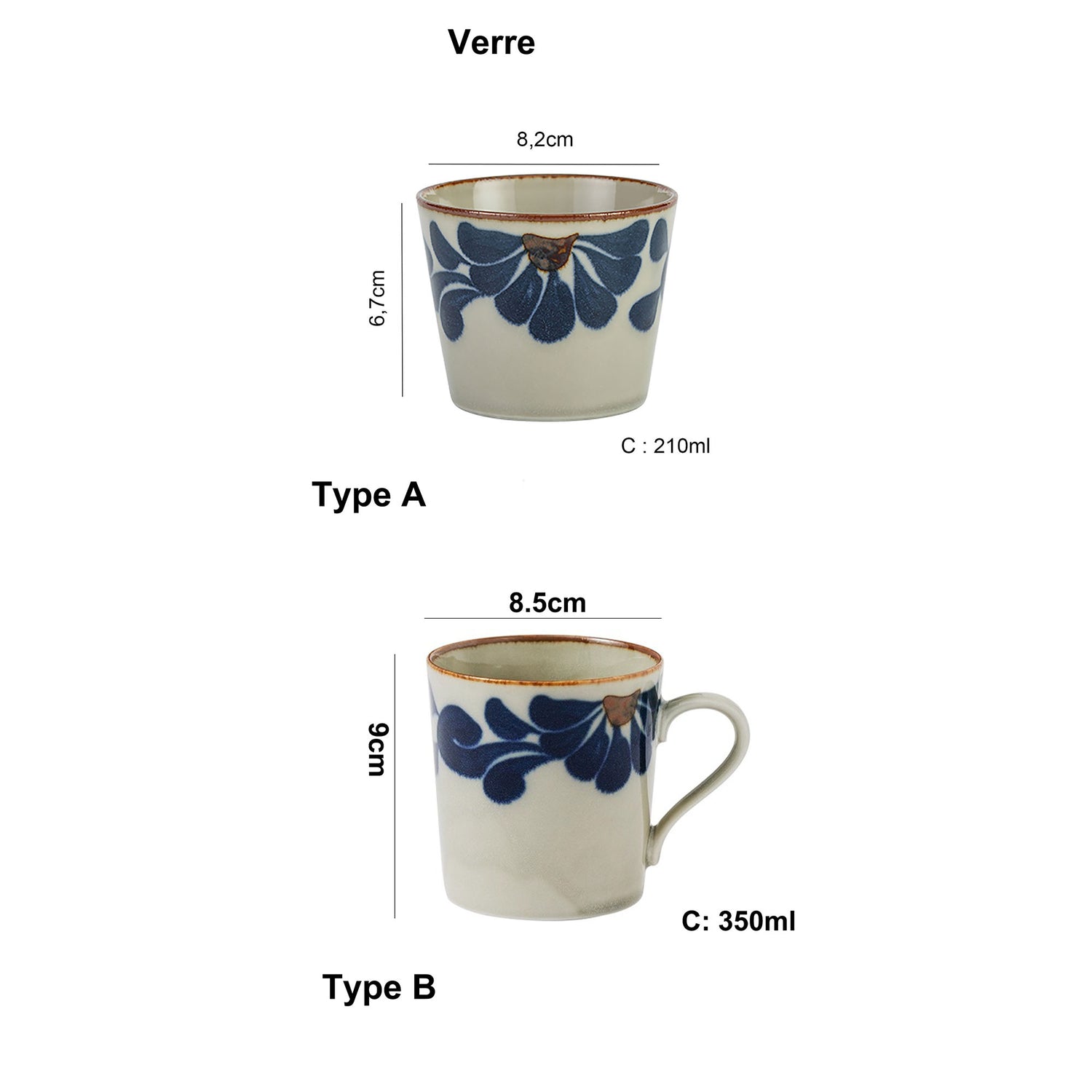 Karakusa-patterned tableware