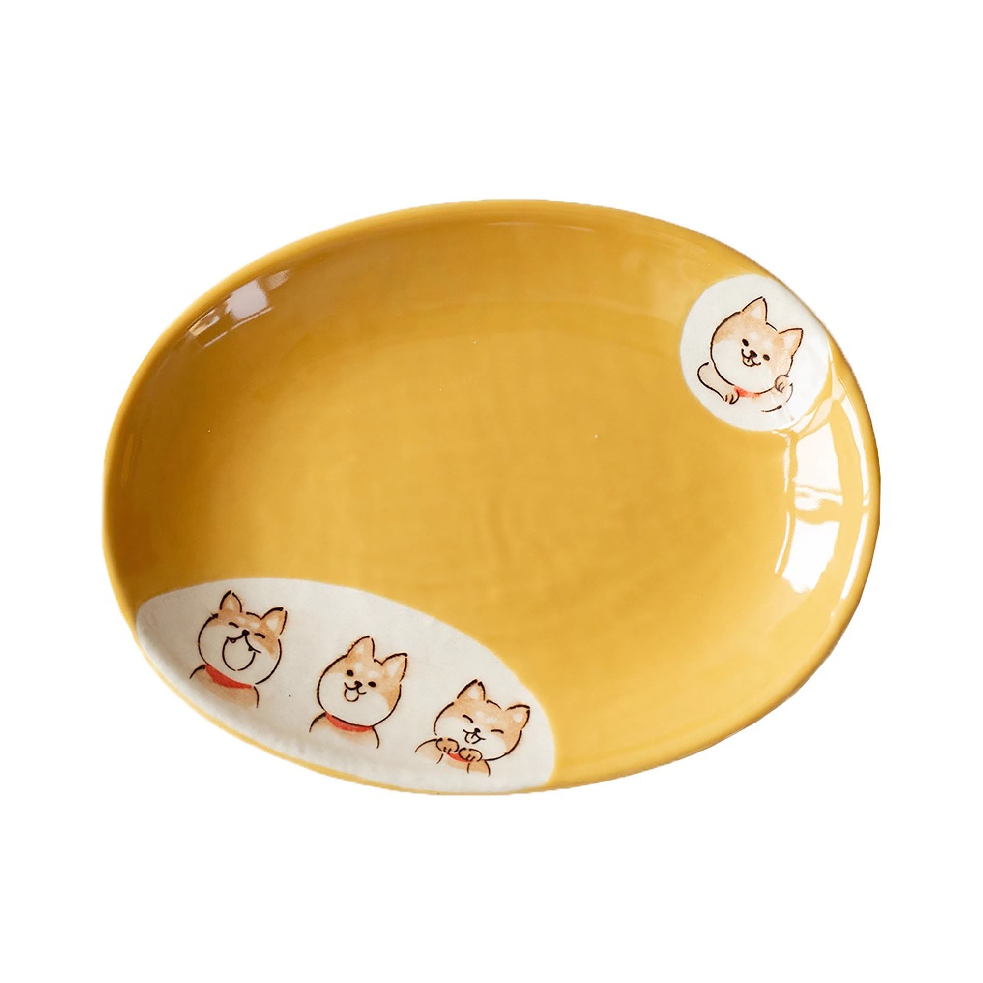 Vaisselle en céramique Setoyaki Shiba Inu