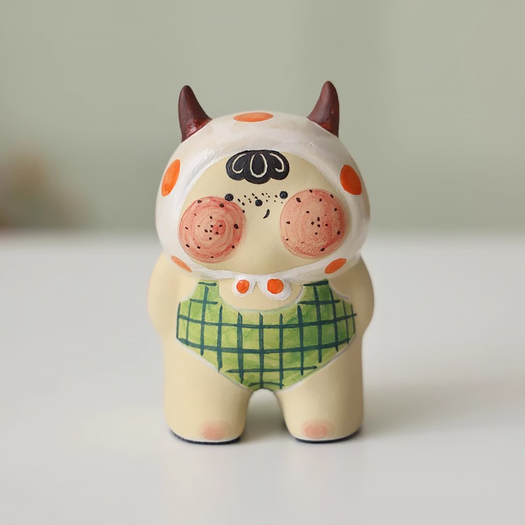 Handgefertigte Keramikpuppenfigur
