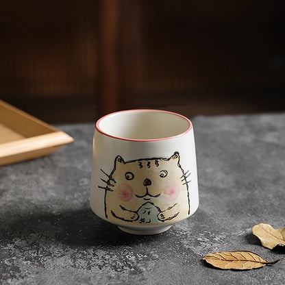 Tasse à thé avec motif rétro japonais