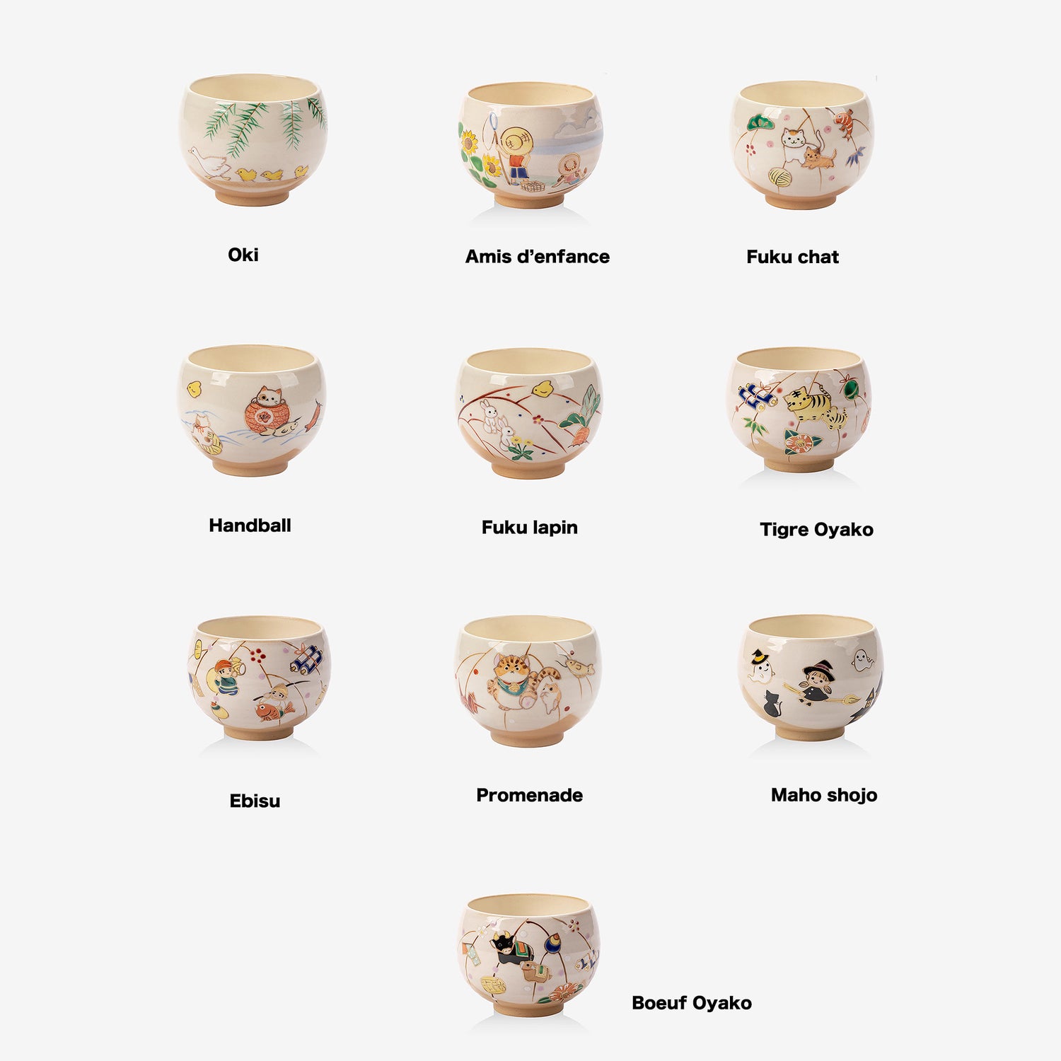 &quot;Kiyomizu-yaki&quot; ceramic cup from Temari workshop