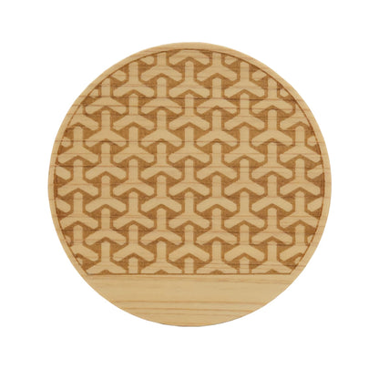 Sous-verres japonais en bois Hinoki