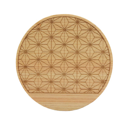 Sous-verres japonais en bois Hinoki