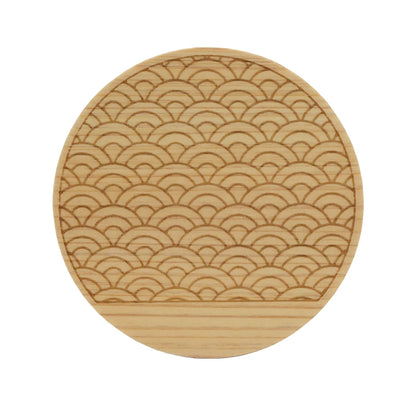 Sous-verres japonais en bois Hinoki