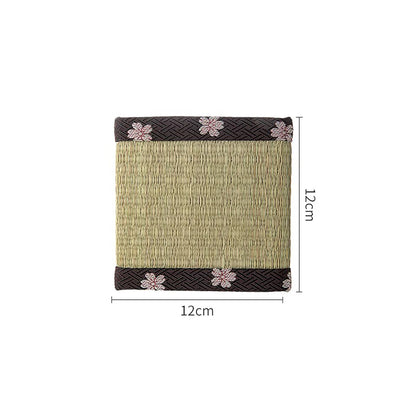 Sous-verre Shimoyama en jonc style tatami