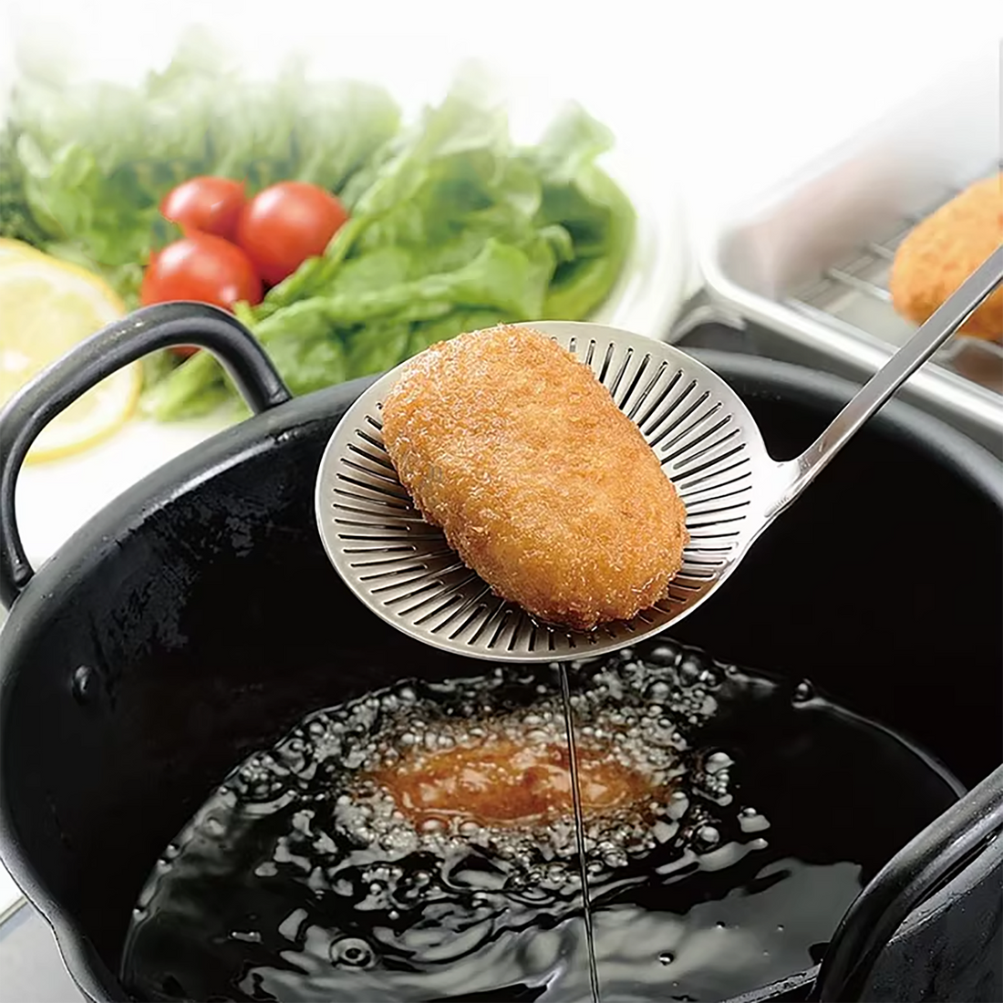 Écumoire à huile en acier inoxydable Shimoyama