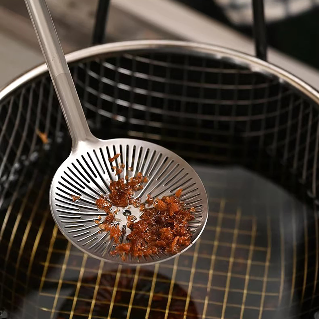 Écumoire à huile en acier inoxydable Shimoyama