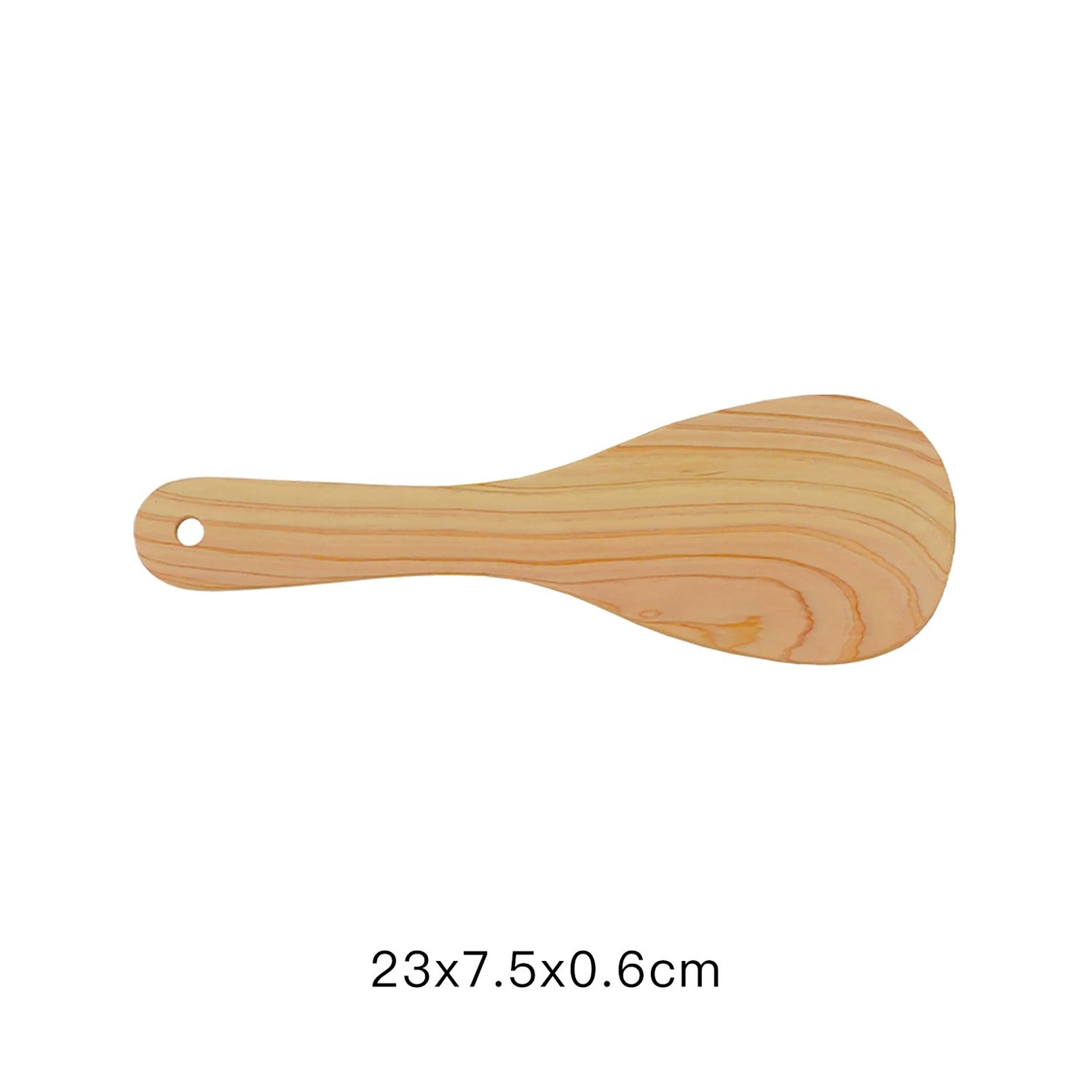 Spatule à riz en bois Hinoki massif