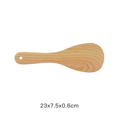 Spatule à riz en bois Hinoki massif