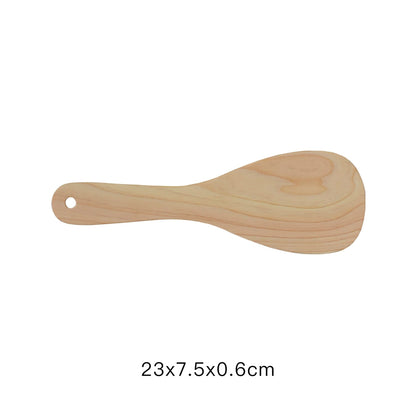 Spatule à riz en bois Hinoki massif