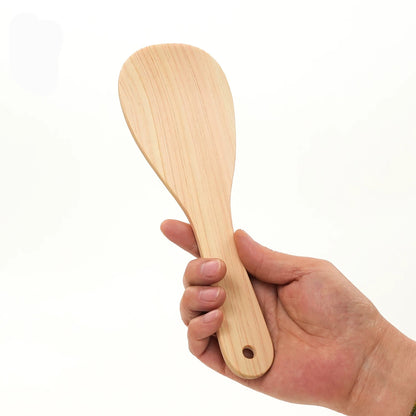 Spatule à riz en bois Hinoki massif