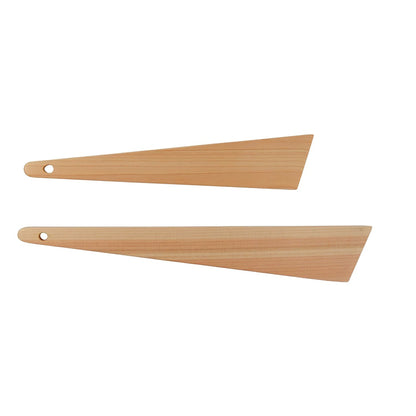 Spatule triangulaire en bois Hinoki massif