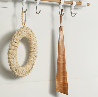 Spatule plate triangulaire en bois de teck