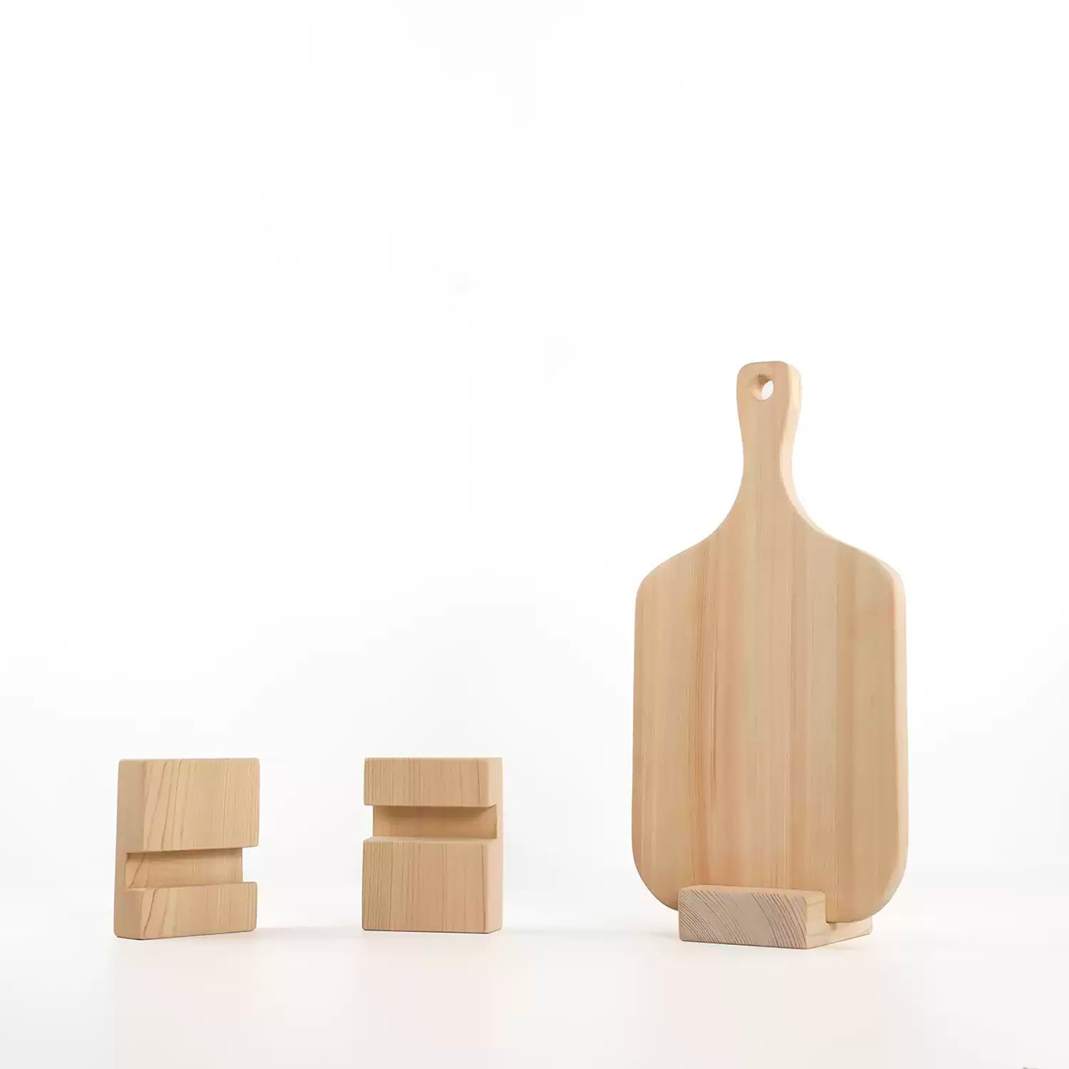 Support de planche à découper en bois Hinoki massif