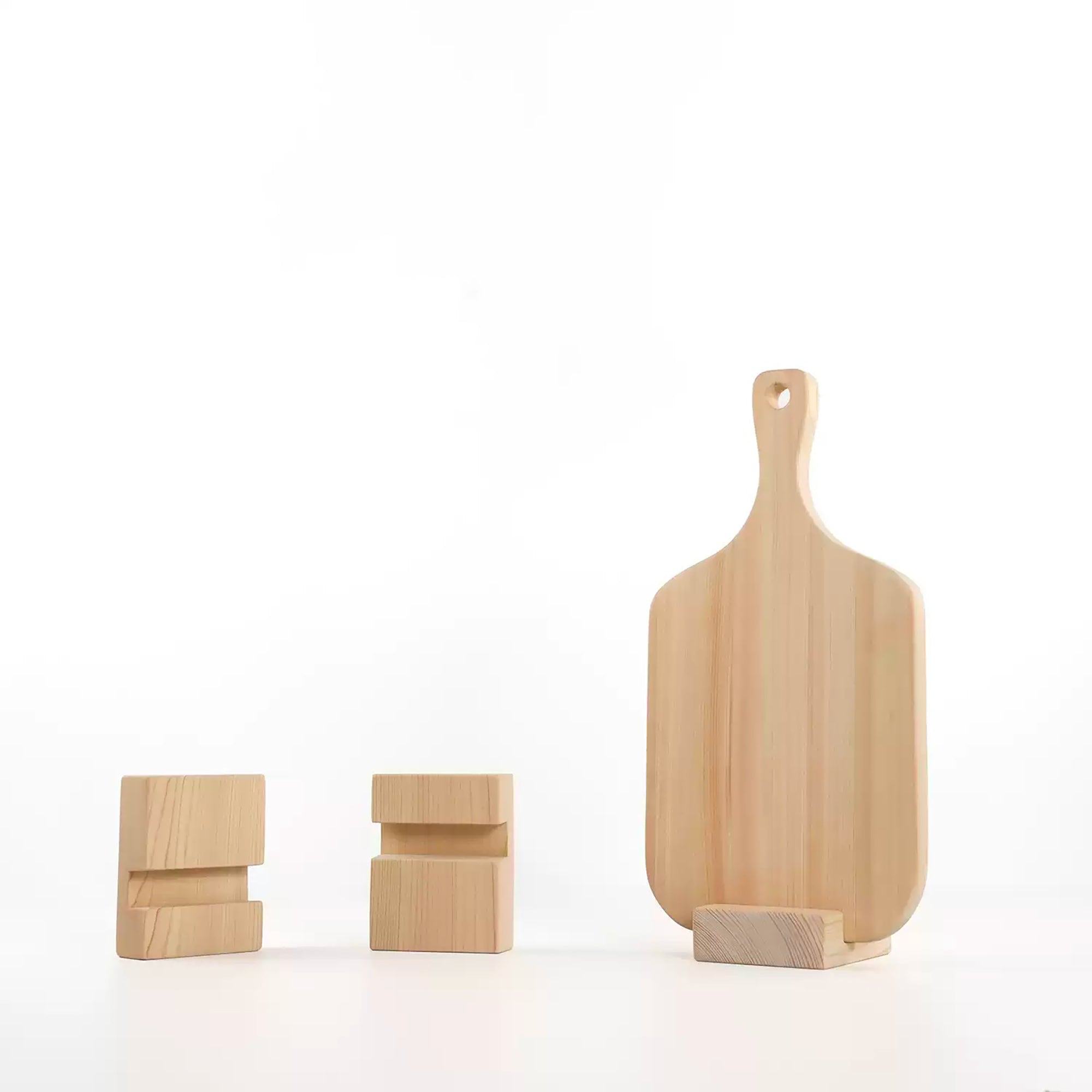Support de planche à découper en bois Hinoki massif