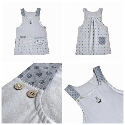 Tablier japonais avec motif chat Kusuguru