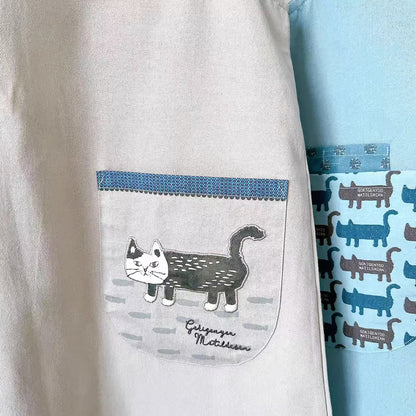Tablier japonais avec motif chat Kusuguru