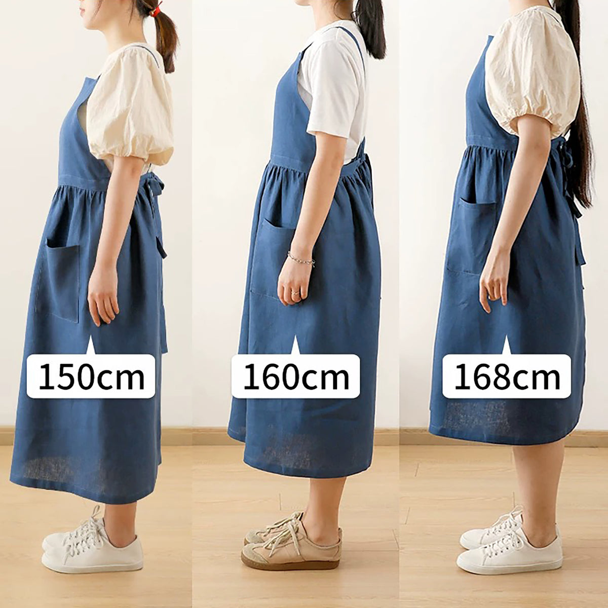 Tablier réglable Shimoyama en lin