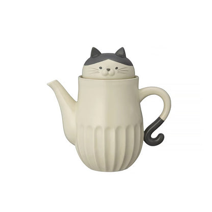 Théière et Mug en céramique chat DECOLE