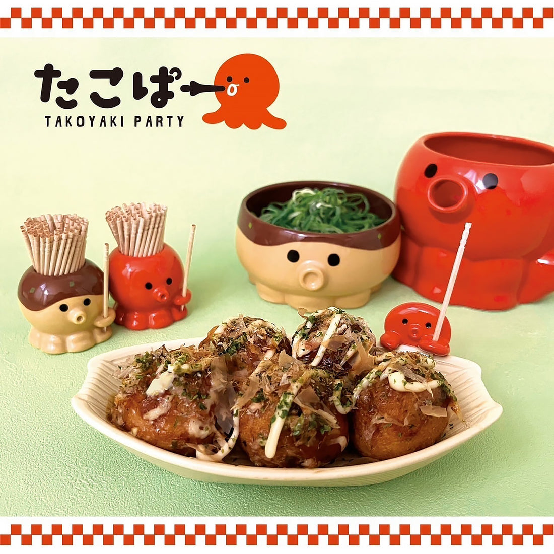 Service à takoyaki en céramique