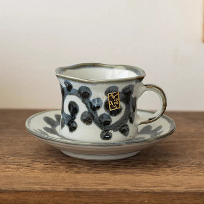 Tasse à café Setoyaki motif Tako Karakusa 