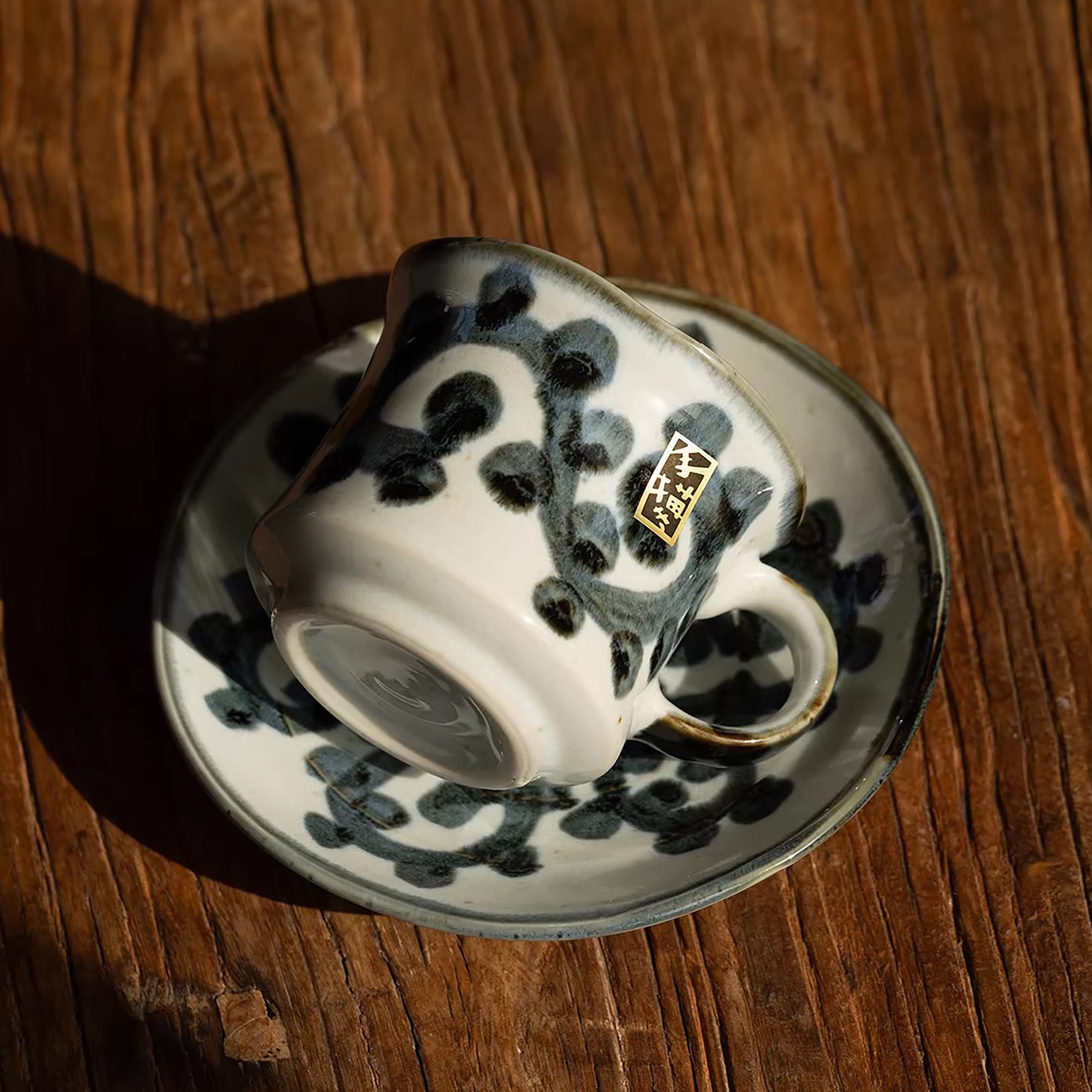 Tasse à café Setoyaki motif Tako Karakusa 