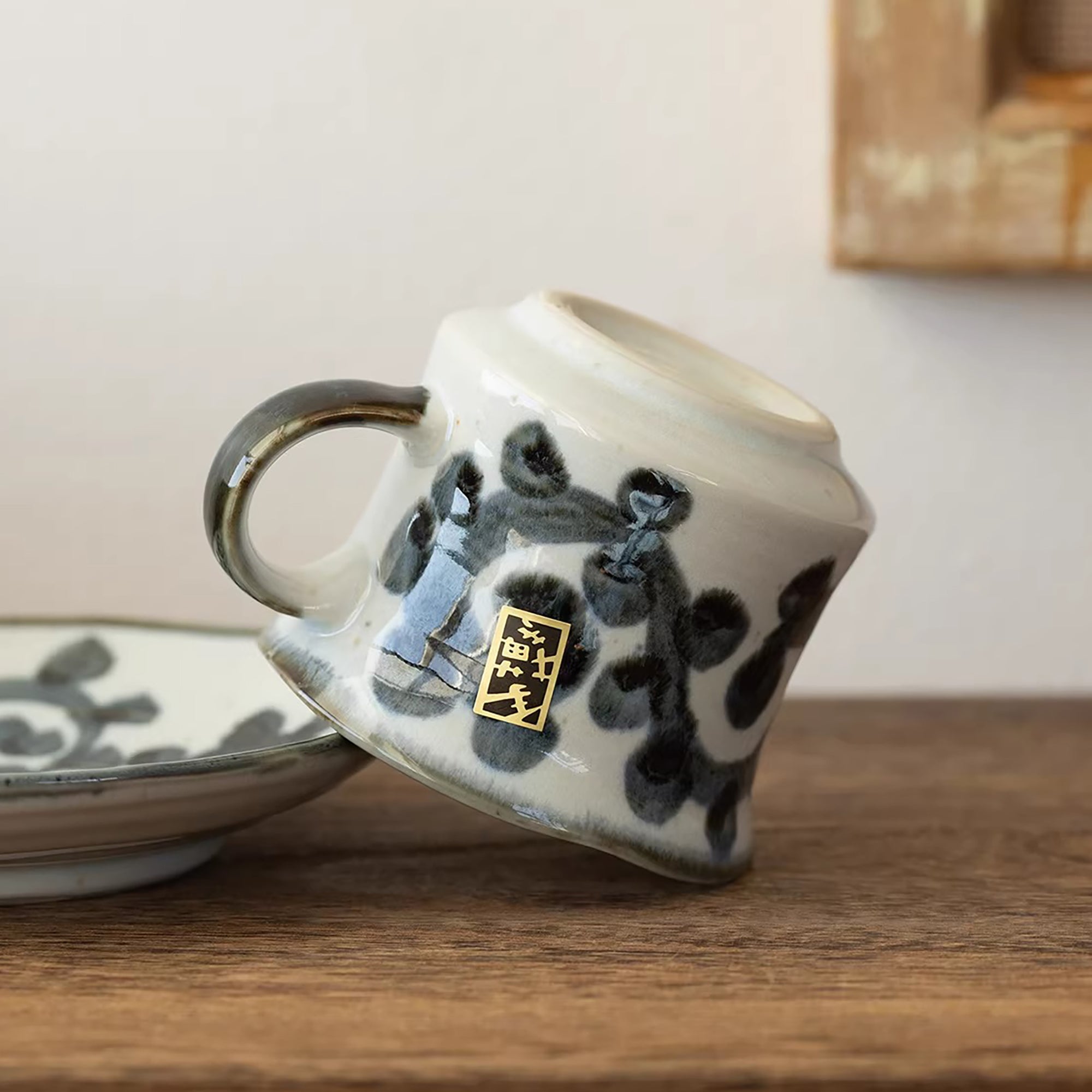Tasse à café Setoyaki motif Tako Karakusa 