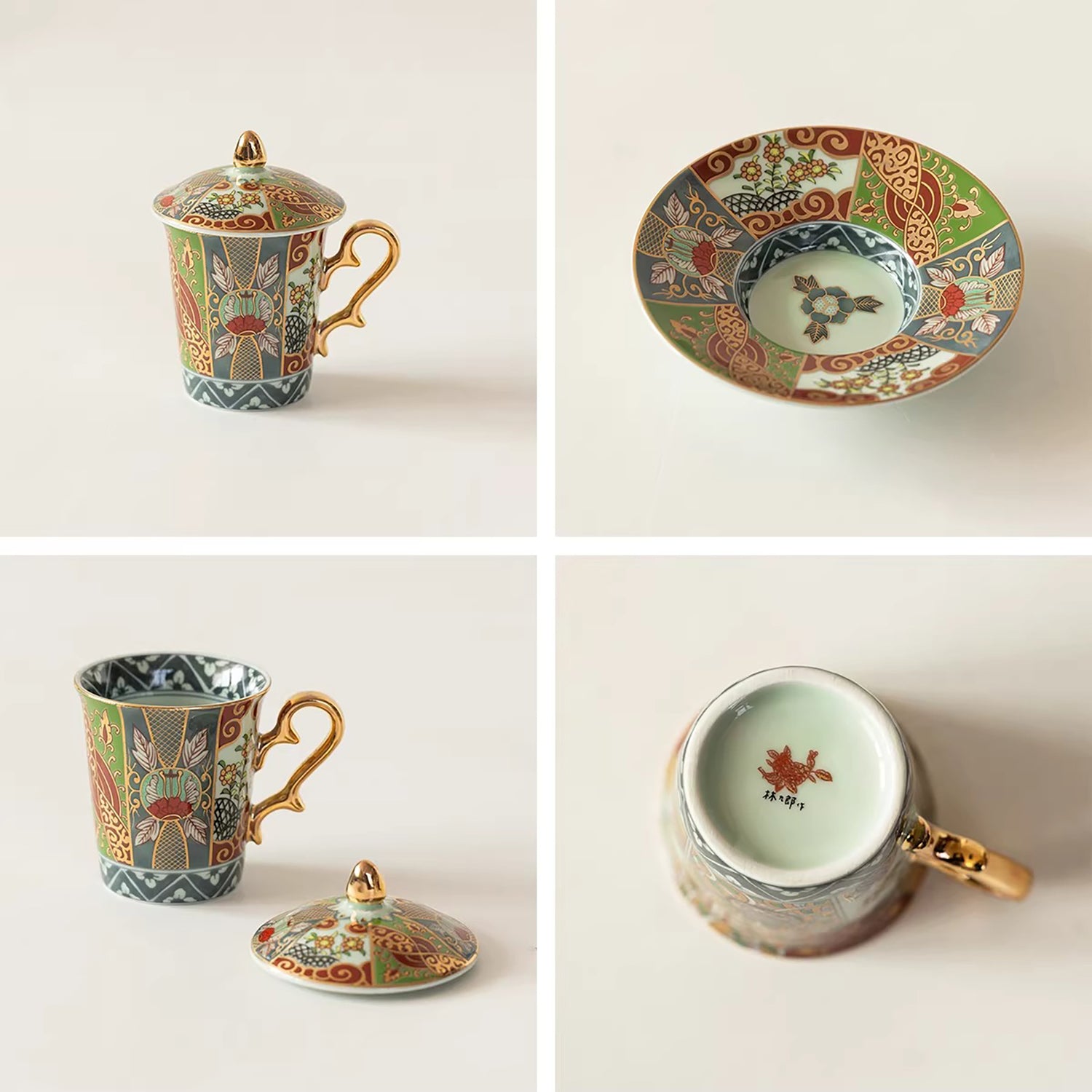 Tasse Aritayaki style Rinkuro décor impérial doré