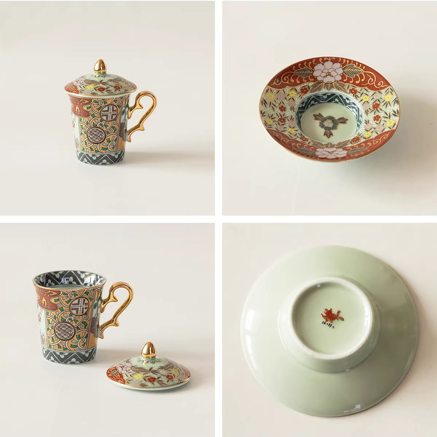 Tasse Aritayaki style Rinkuro décor impérial doré