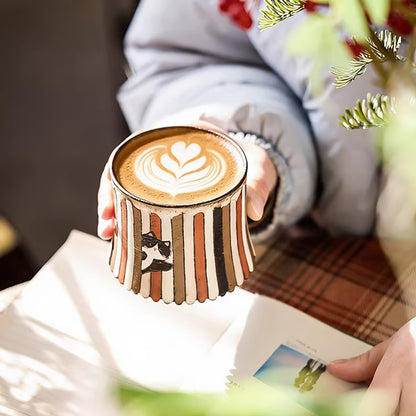 Tasse à café en argile de Jingdezhen peinte à la main