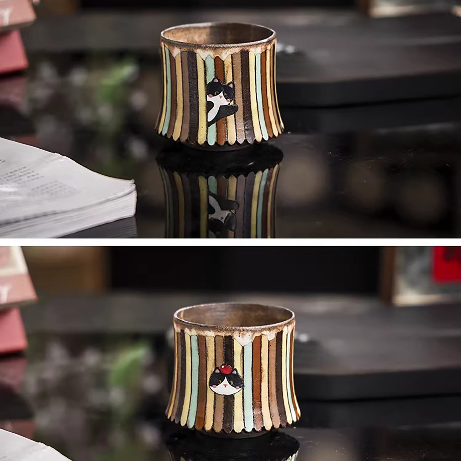 Tasse à café en argile de Jingdezhen peinte à la main