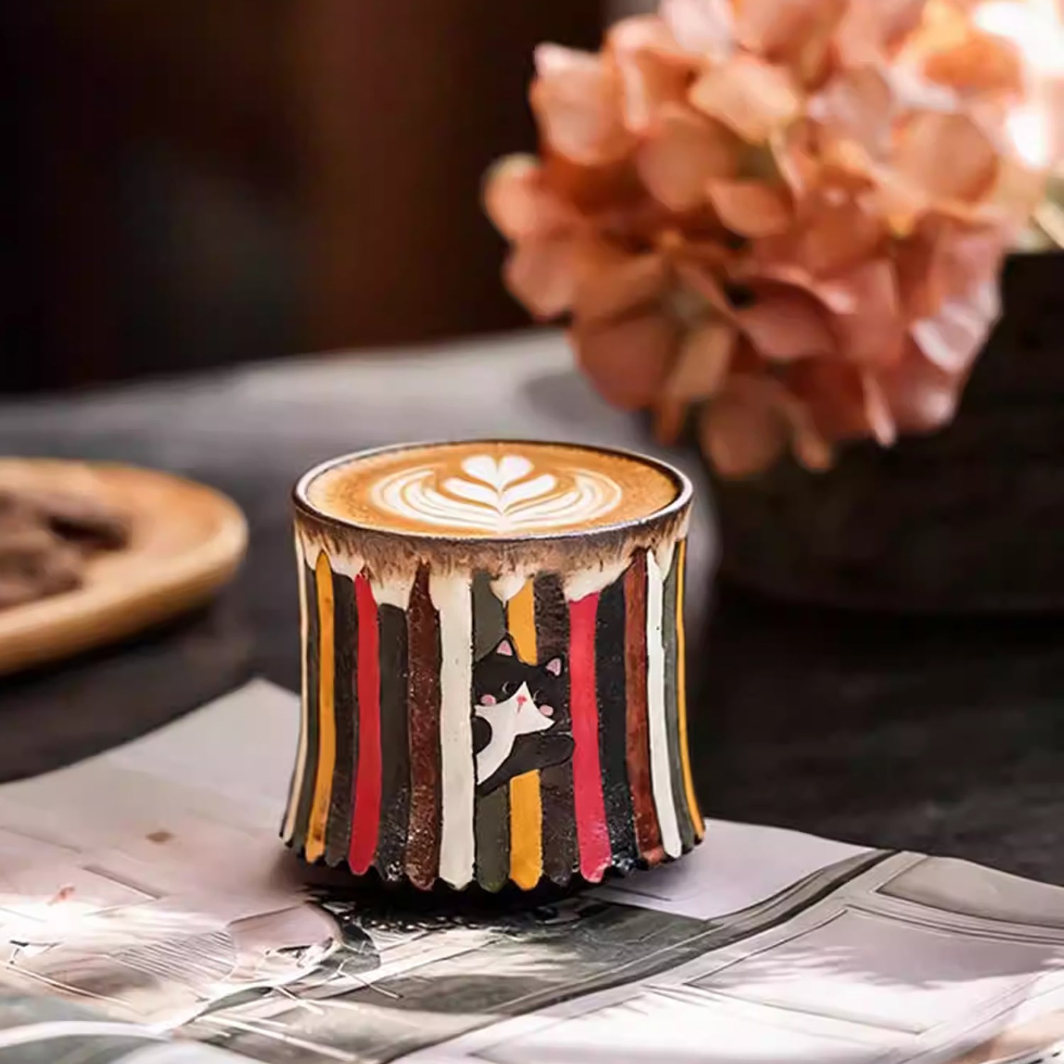 Tasse à café en argile de Jingdezhen peinte à la main