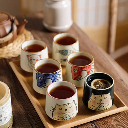 Teetasse mit japanischem Retro-Muster