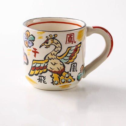 Mug Arita-Yaki avec motif Dragon Porte-Bonheur