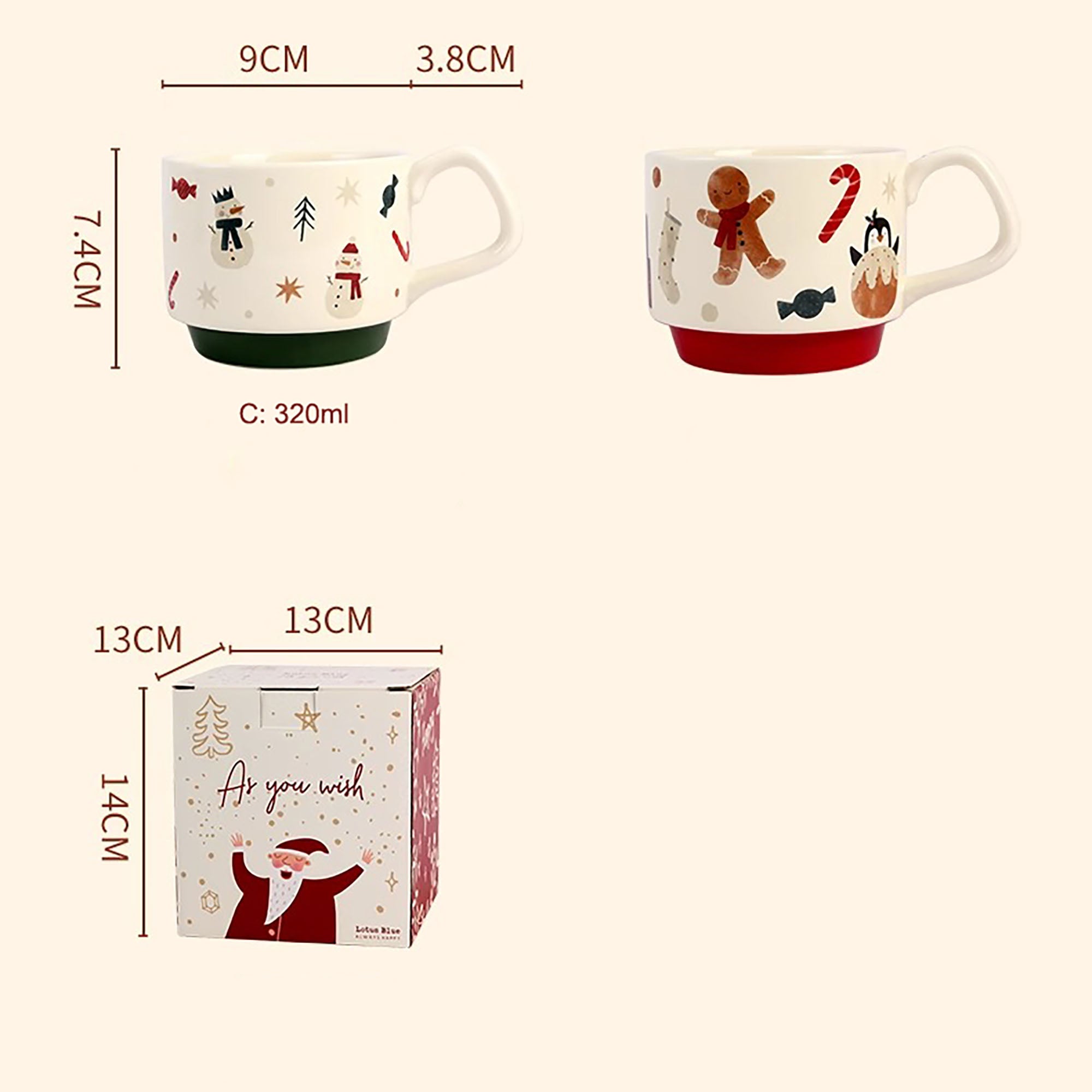 Mug en céramique de Noël