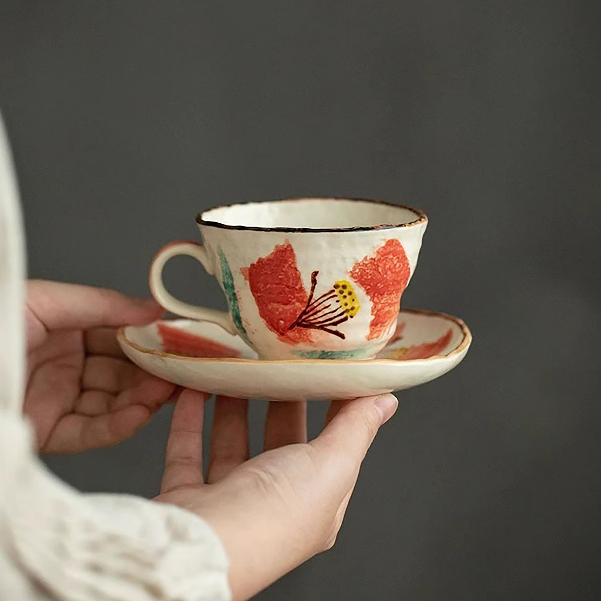 Ensemble Tasse à Café en Céramique de Seto Yaki